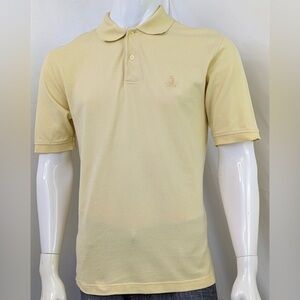 IZOD Men's Yellow Polo Shirt Size medium 100% Cotton.